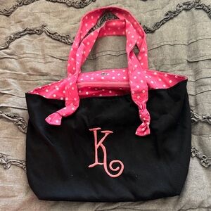 Stylish Black and Pink Tote Bag